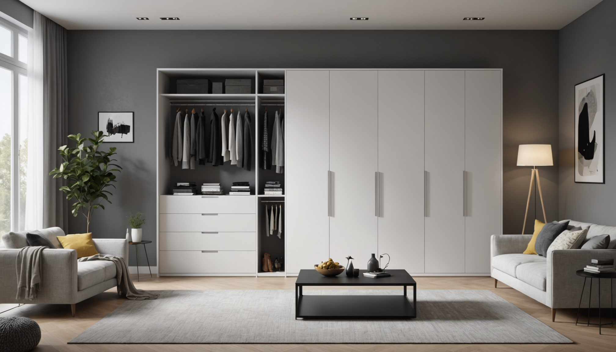 découvrez l'armoire ghost 4 portes chez but à seulement 147,53 €, idéale pour maximiser votre rangement tout en apportant une touche moderne à votre intérieur !